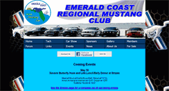 Desktop Screenshot of emeraldcoastregionalmustangclub.com