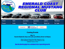 Tablet Screenshot of emeraldcoastregionalmustangclub.com